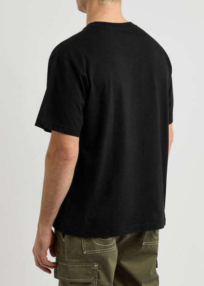 TIGER AND LOGO PRINT T-SHIRT