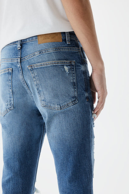 PREMIUM RIPPED SKINNY FIT JEANS