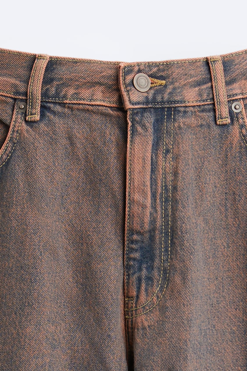 RELAXED FIT OVERDYED JEANS