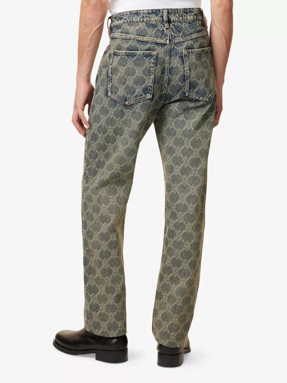 SHIELD LASER STRAIGHT-LEG REGULAR-FIT JEANS