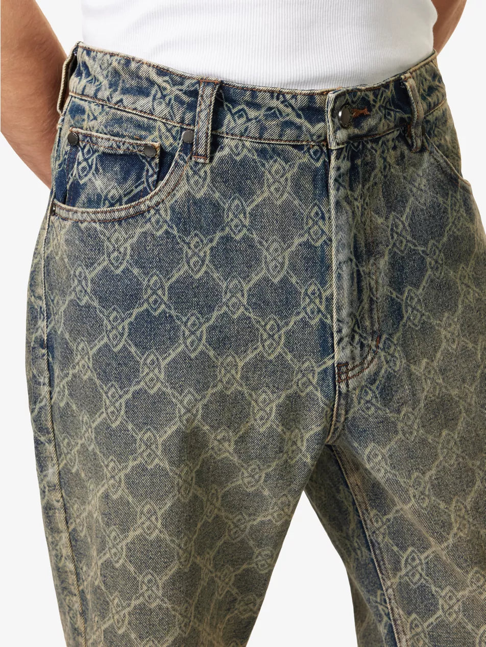SHIELD LASER STRAIGHT-LEG REGULAR-FIT JEANS