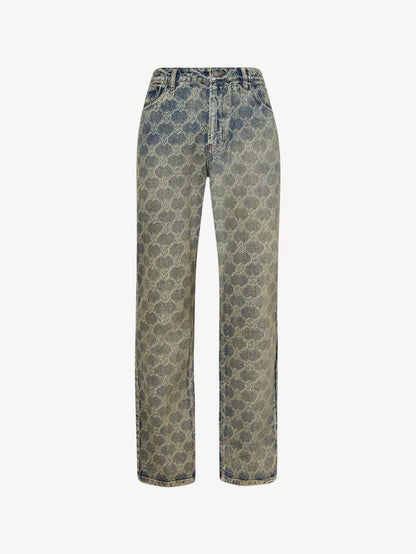 SHIELD LASER STRAIGHT-LEG REGULAR-FIT JEANS