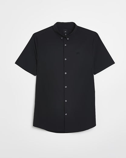 BLACK RR MUSCLE FIT SHORT SLEEVE SHIRT