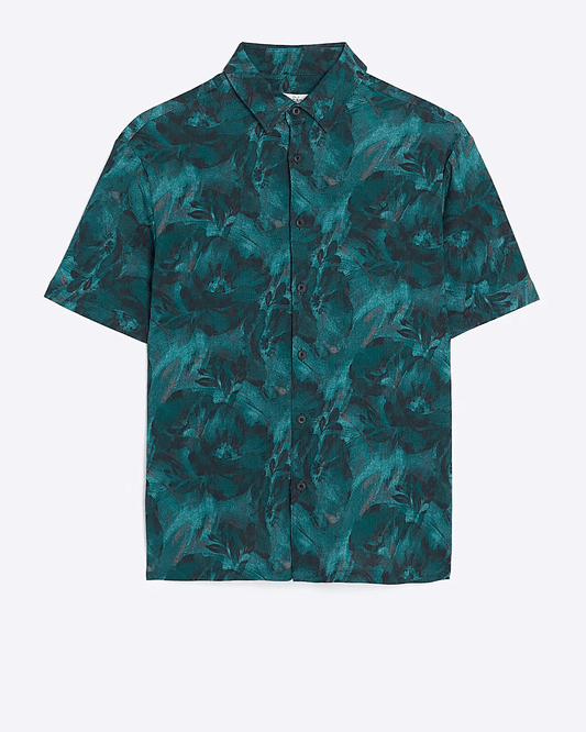 REGULAR FIT FLORAL PRINT SHIRT