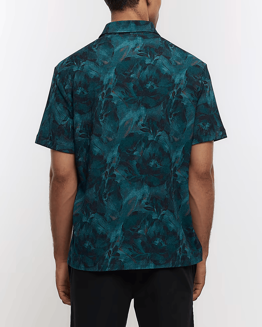 REGULAR FIT FLORAL PRINT SHIRT