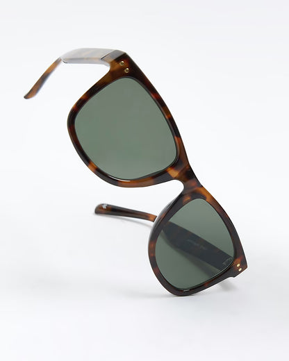 BROWN TORTOISE SHELL SQUARE SUNGLASSES