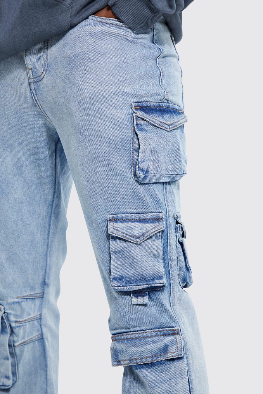 TALL STRAIGHT LEG MULTI POCKET CARGO JEAN