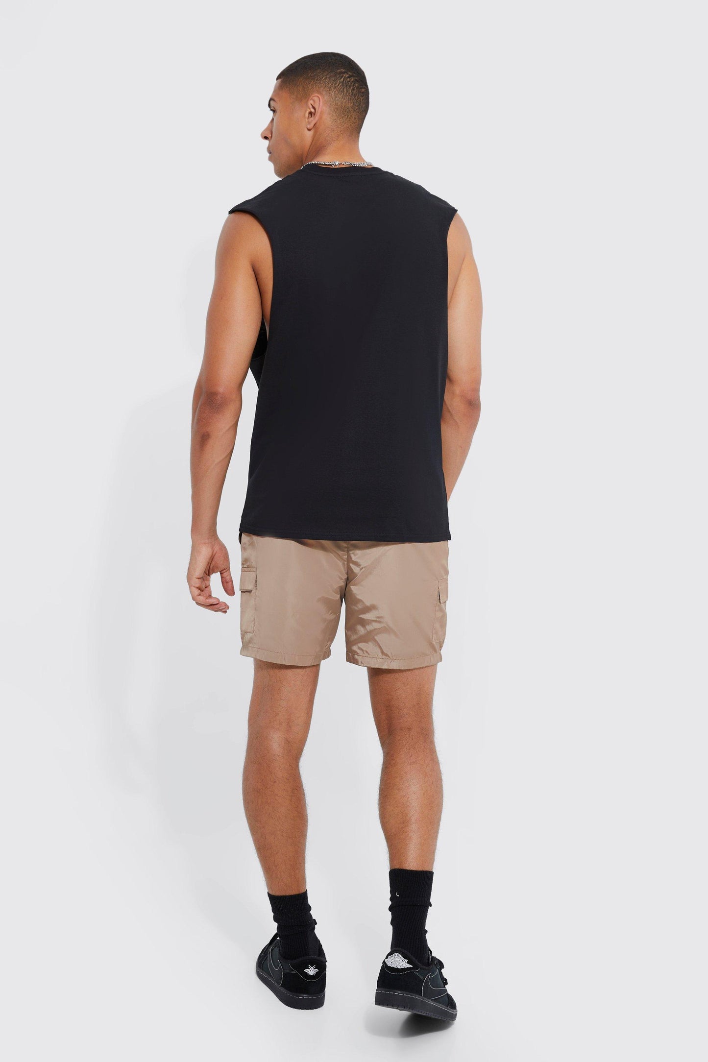OVERSIZED PALM BEACH SKELETON GRAPHIC T-SHIRT