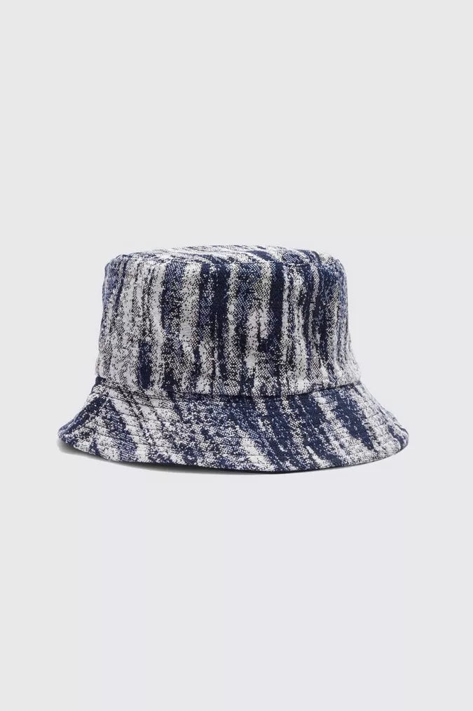 FABRIC INTEREST DENIM BUCKET HAT