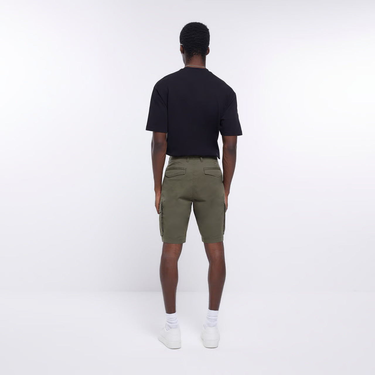 UTILITY CARGO SHORTS KHAKI REGULAR FIT