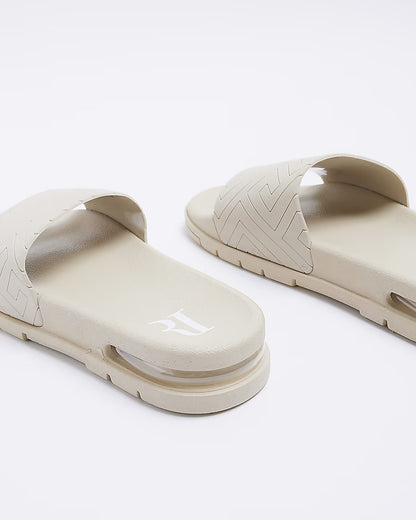 STONE GEOMETRIC PRINT BUBBLE DETAIL SLIDERS