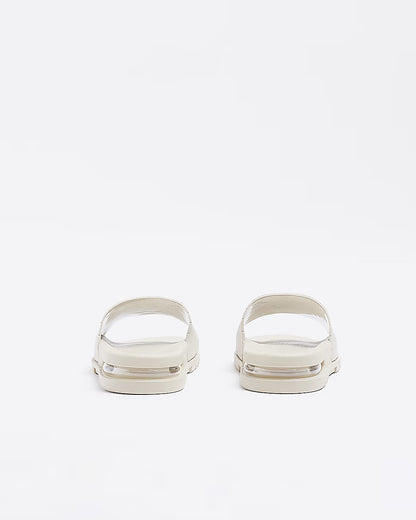 STONE GEOMETRIC PRINT BUBBLE DETAIL SLIDERS