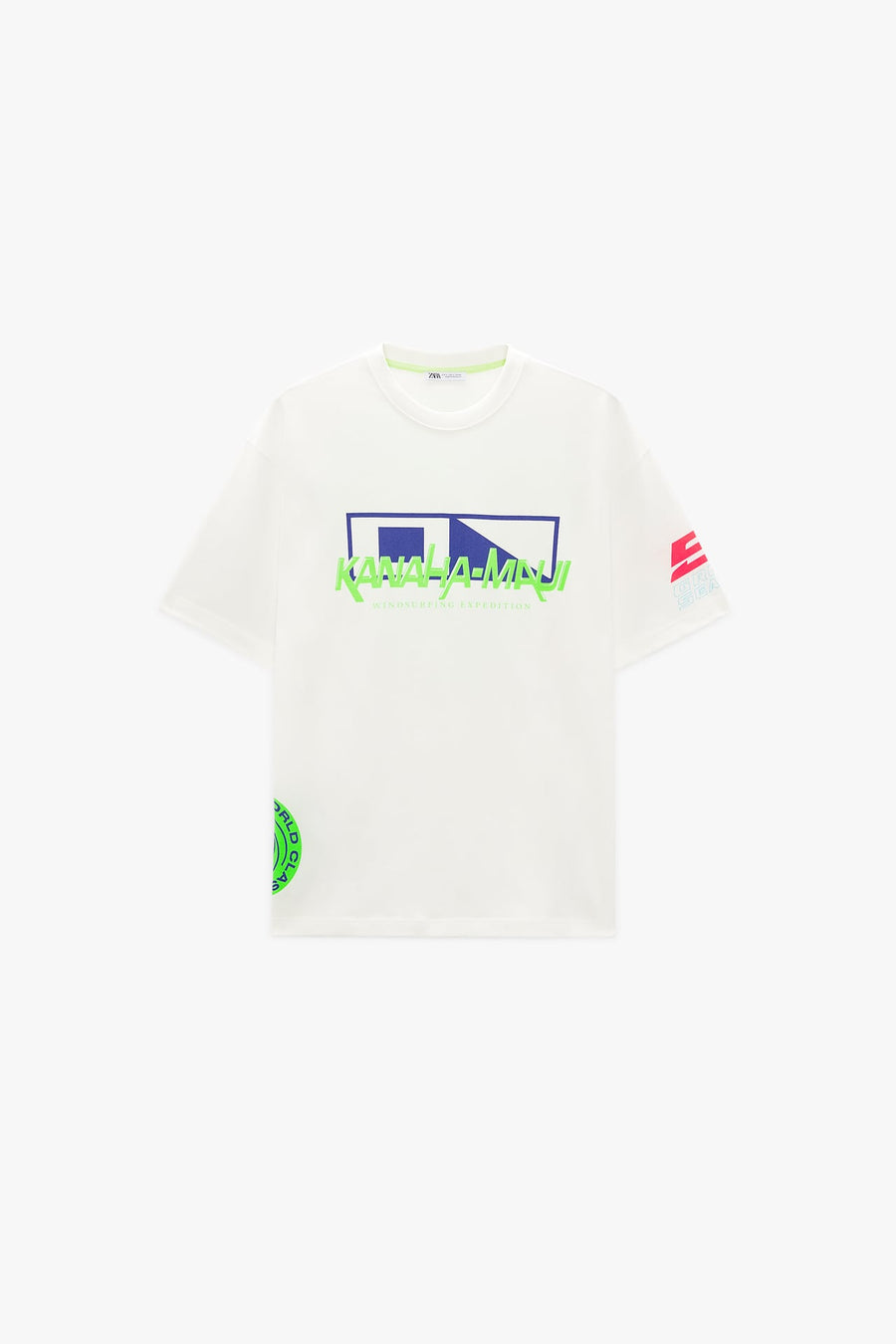 CONTRAST PRINT T-SHIRT