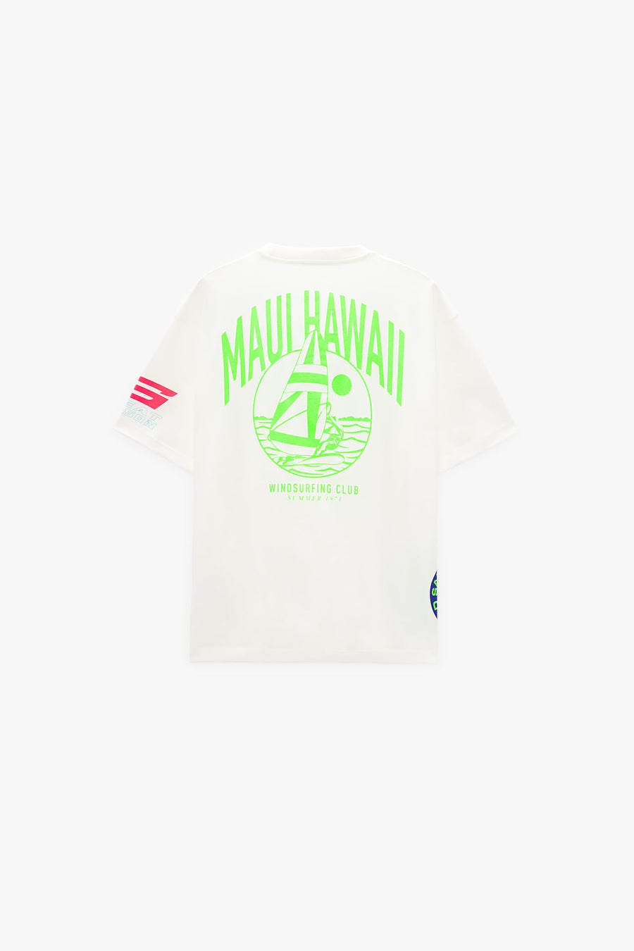 CONTRAST PRINT T-SHIRT