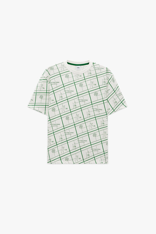 TENNIS PRINT T-SHIRT