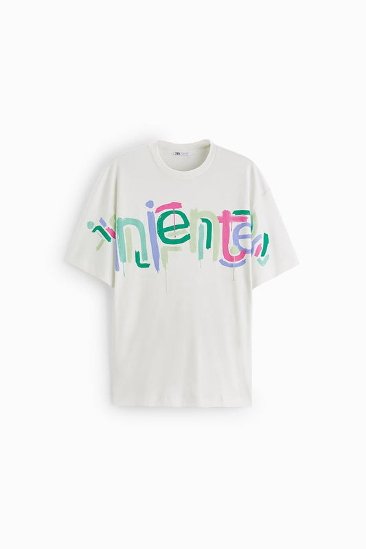 SLOGAN PRINT T-SHIRT