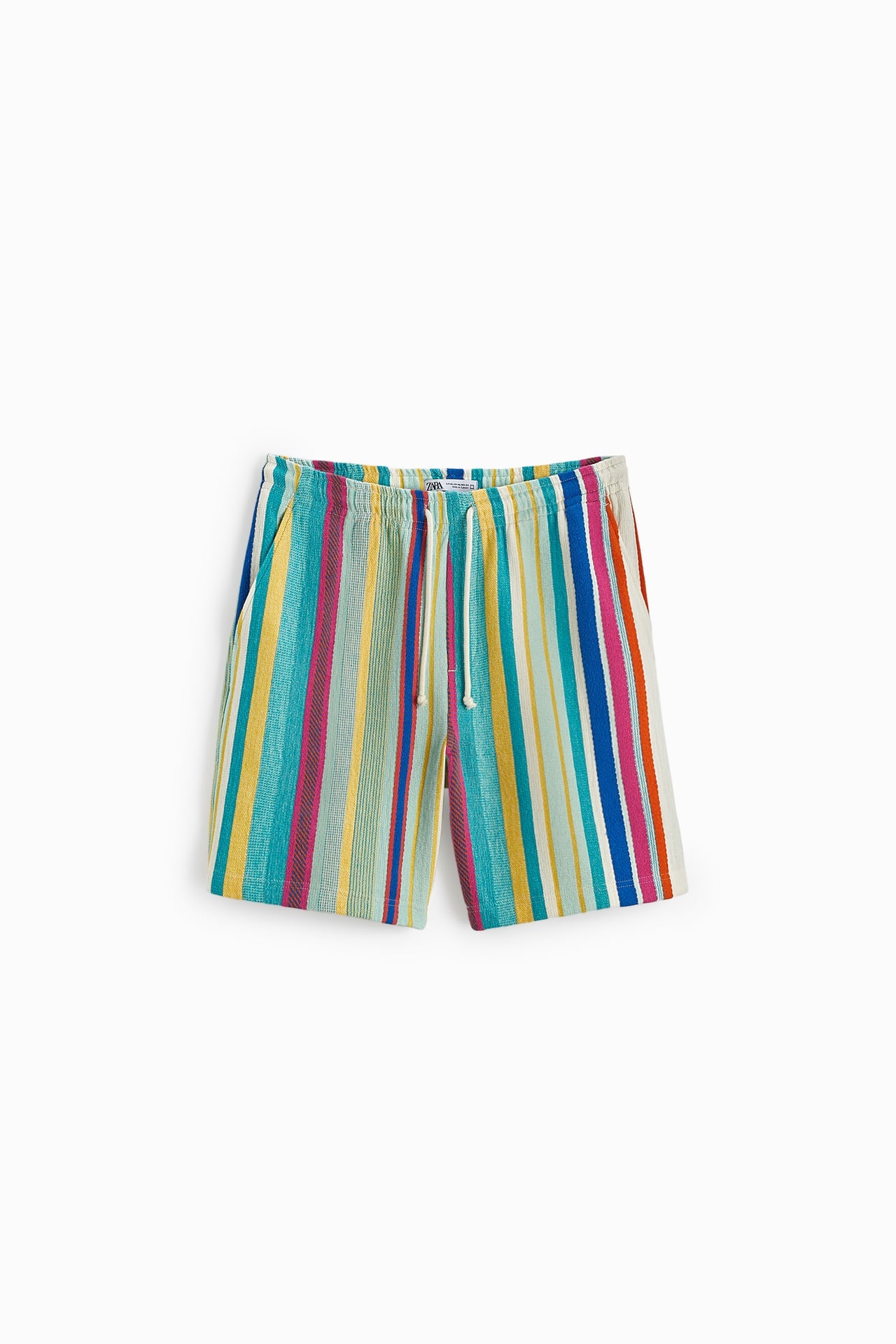 STRIPED JACQUARD BERMUDA SHORTS STRIPED