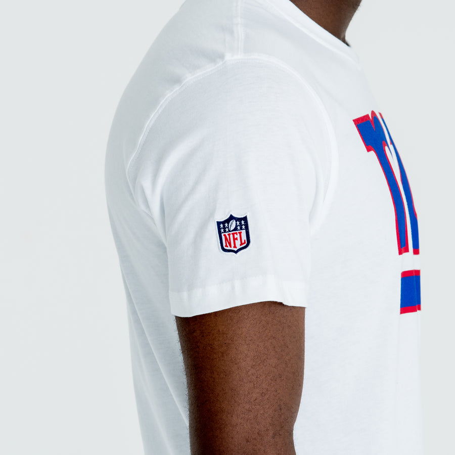 NEW YORK GIANTS NFL TEAM LOGO WHITE T-SHIRT