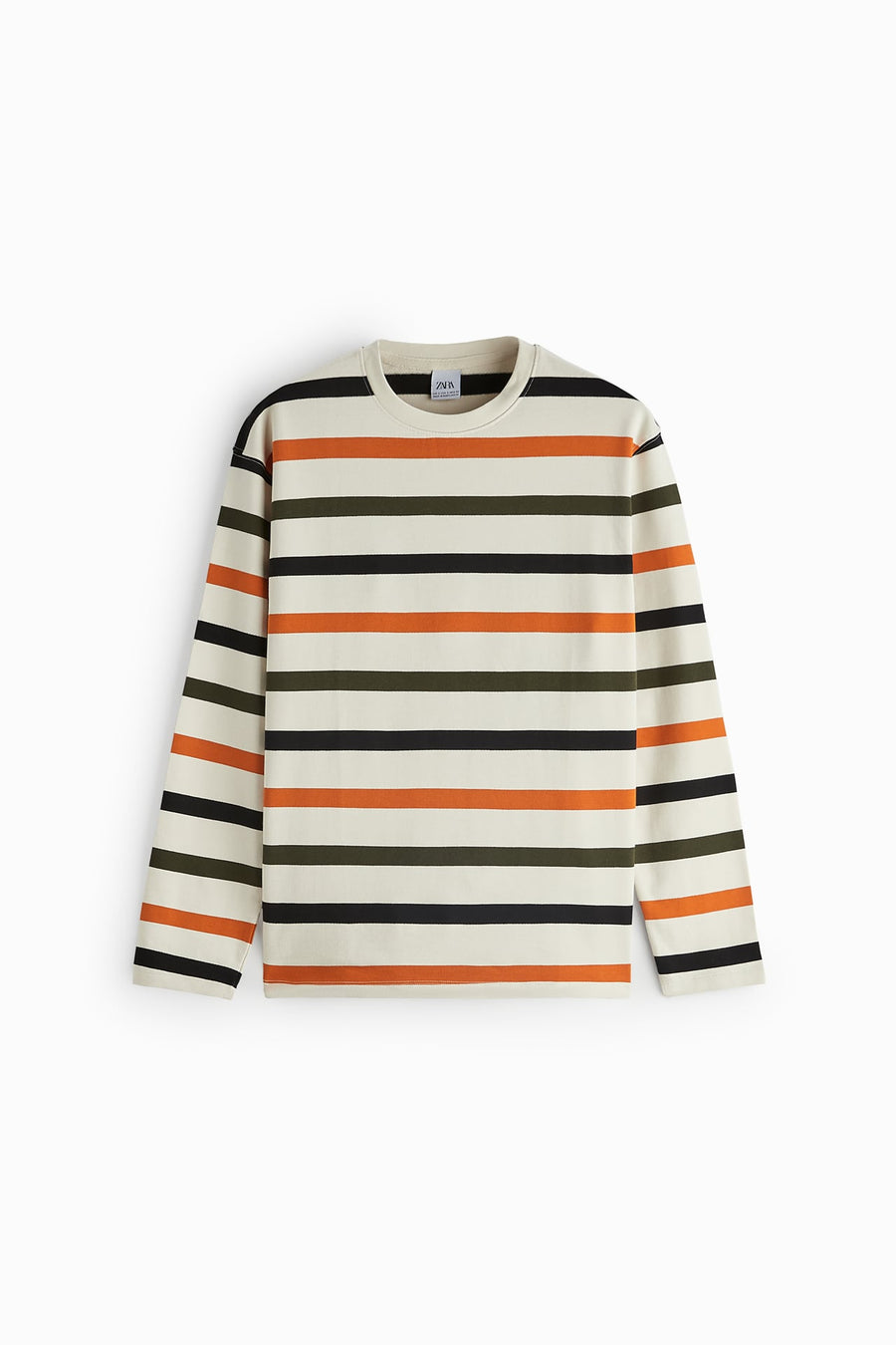 STRIPED LIGHTWEIGHT SWEATSHIRT
