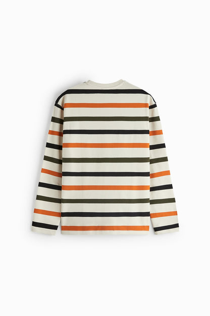 STRIPED LIGHTWEIGHT SWEATSHIRT