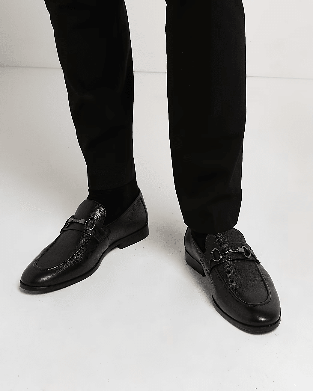 SNAFFLE DETAIL LEATHER LOAFERS