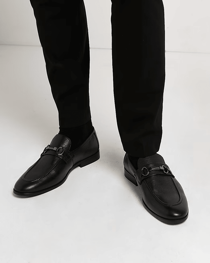 SNAFFLE DETAIL LEATHER LOAFERS