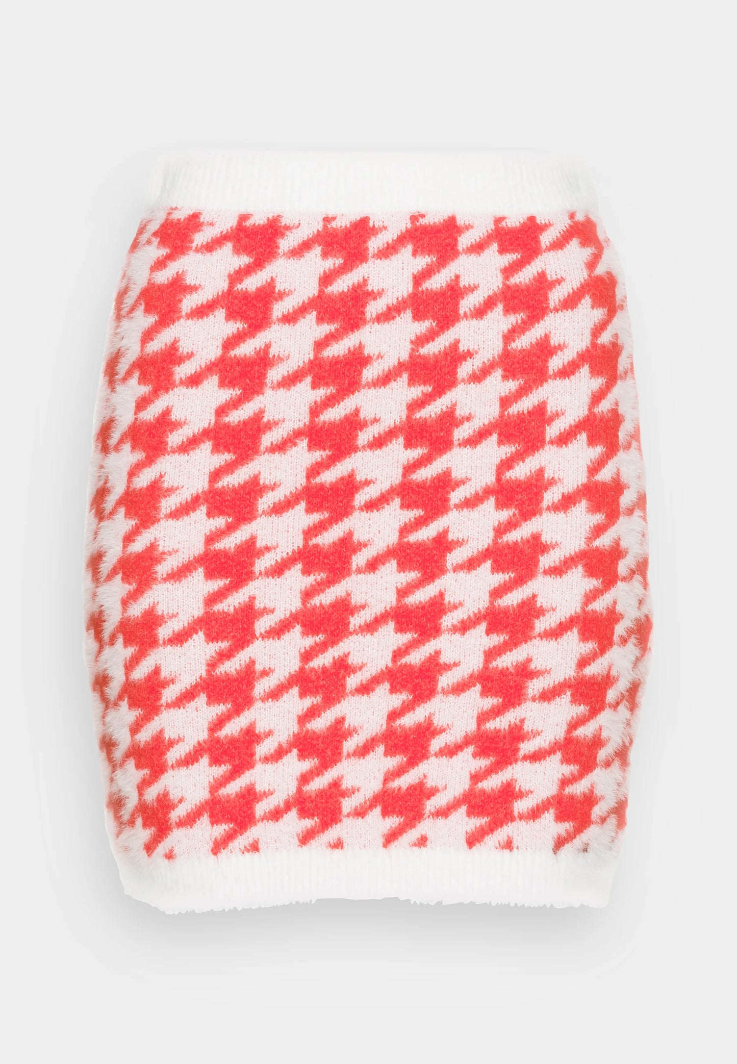 CO-ORD KNITTED HOUNDSTOOTH MINI SKIRT