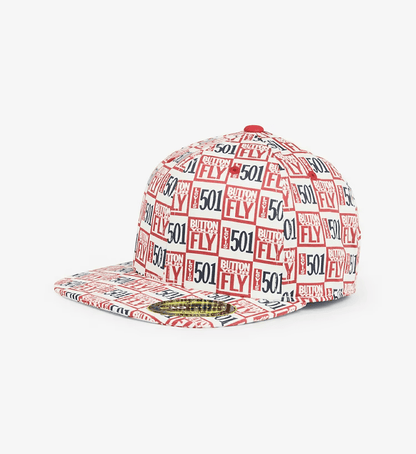 Levi's 501 cap, Baseball cap, Print cap, Flexfit cap, All over print cap, Button fly cap, Flat brim cap, Men's cap, 501 logo cap, Levi's cap,