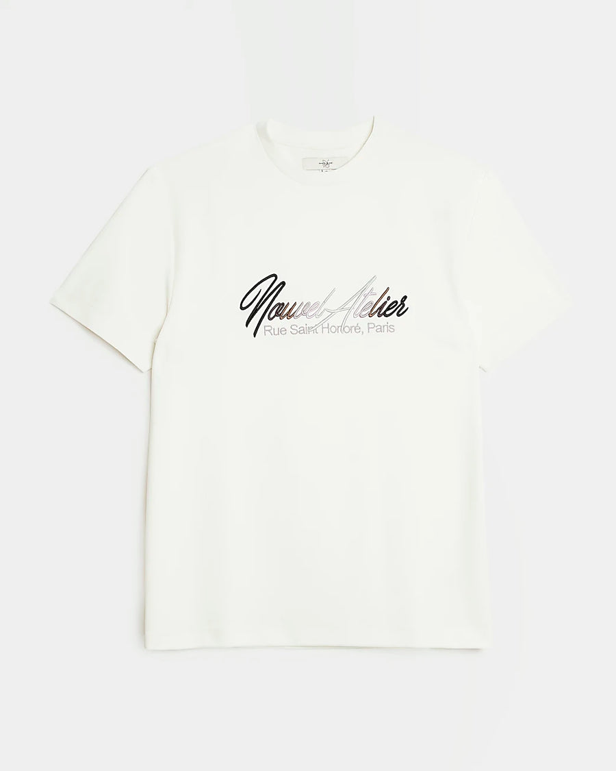 SLIM FIT TWILL EMBROIDERED T-SHIRT