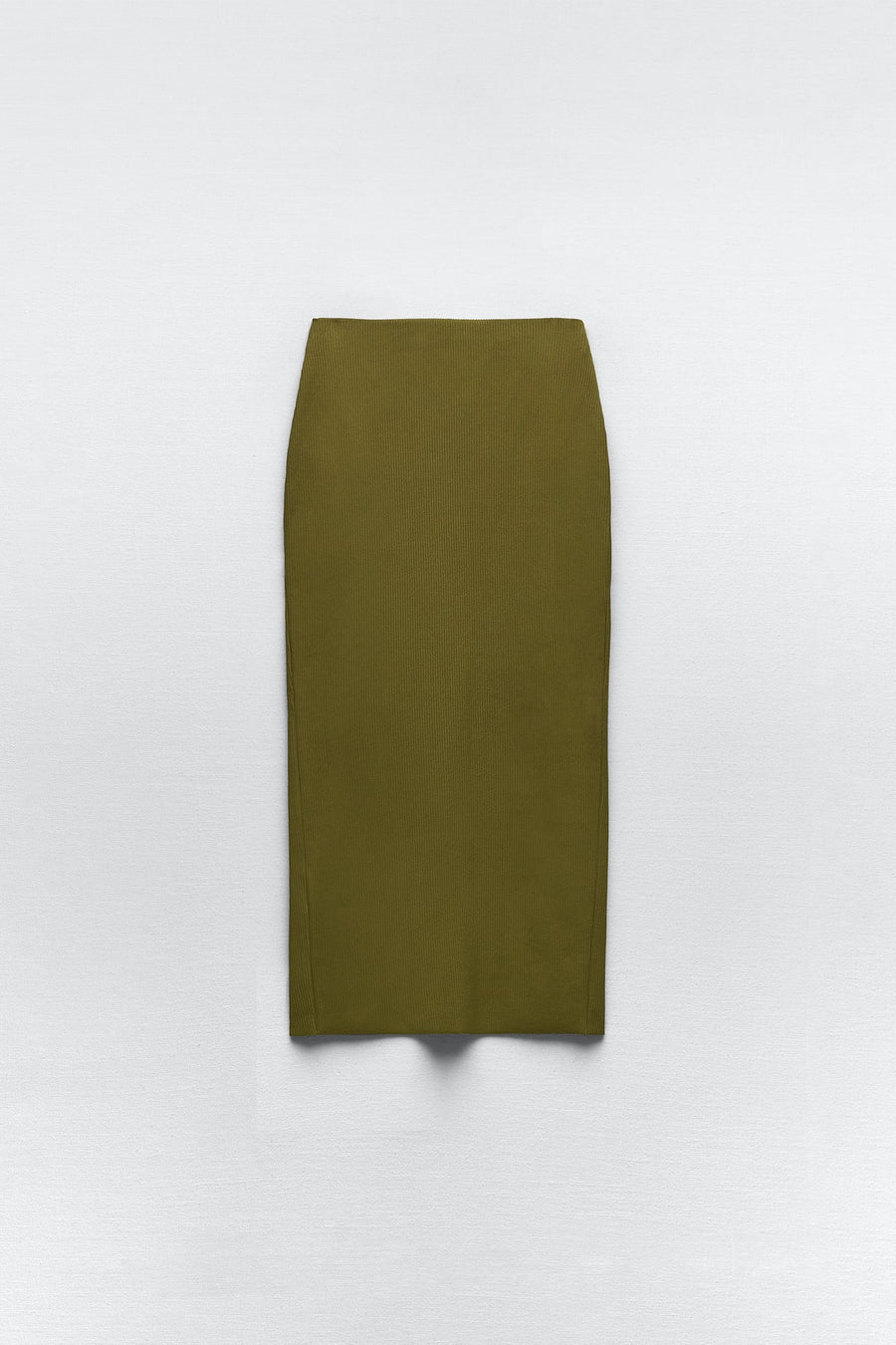 RUFFLED RIBBED SKIRT