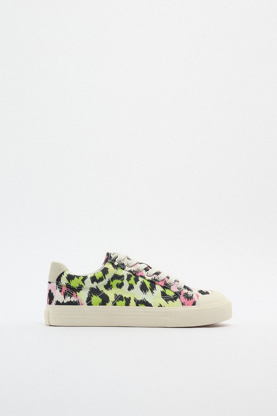 ANIMAL PRINT FABRIC TRAINERS