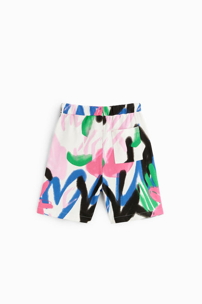 HIBISCUS PRINT BERMUDA SHORTS VARIOUS