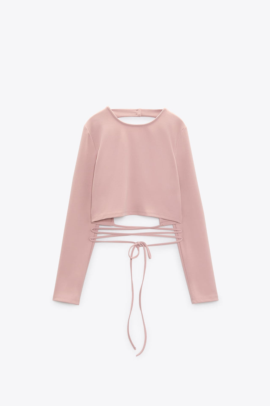 CROP TOP WITH TIE DETAIL