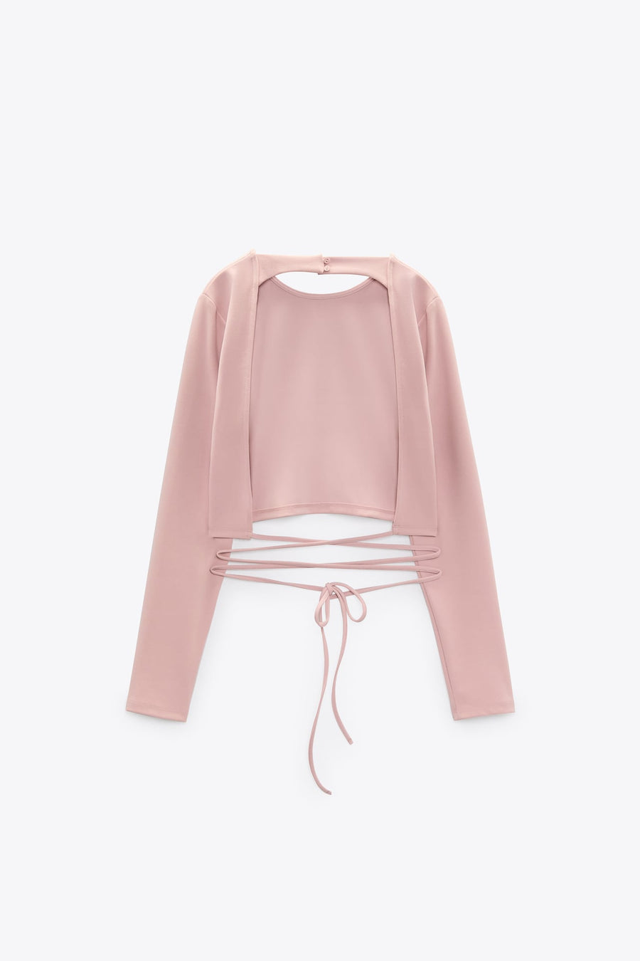 CROP TOP WITH TIE DETAIL