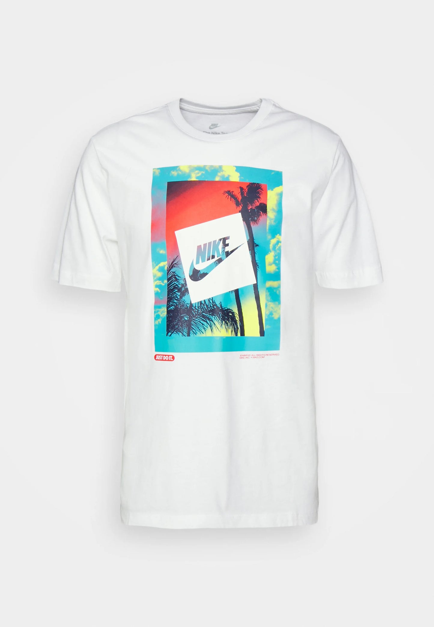 HEATWAVE PALM PRINT FRONT GRAPHIC T-SHIRT