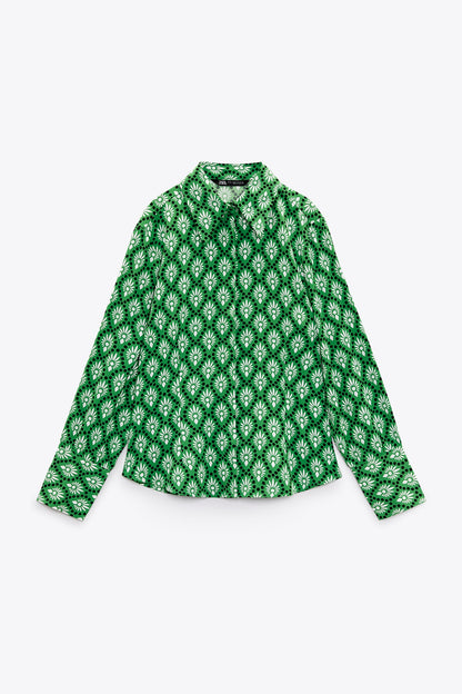 PRINTED FITTED SHIRT