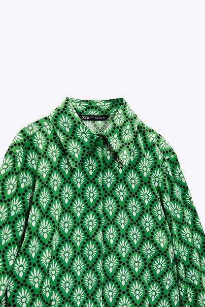 PRINTED FITTED SHIRT