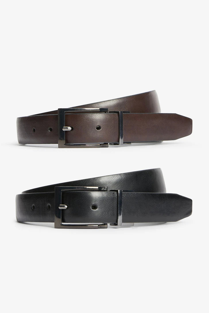 BLACK/BROWN REVERSIBLE BELT