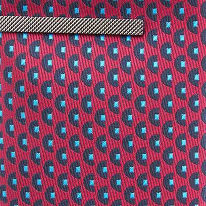 MOON WITH TIE CLIP PATTERN TIE