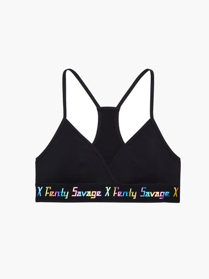 FOREVER SAVAGE BRALETTE WITH RAINBOW LOGO