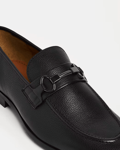 SNAFFLE DETAIL LEATHER LOAFERS