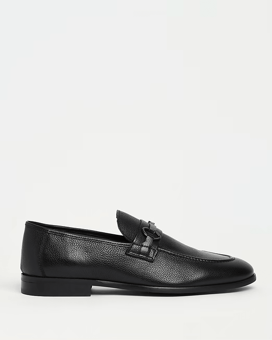 SNAFFLE DETAIL LEATHER LOAFERS