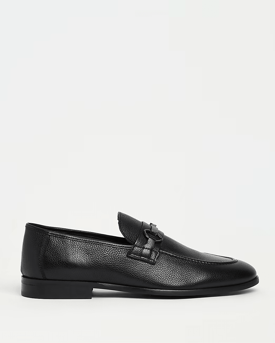 SNAFFLE DETAIL LEATHER LOAFERS