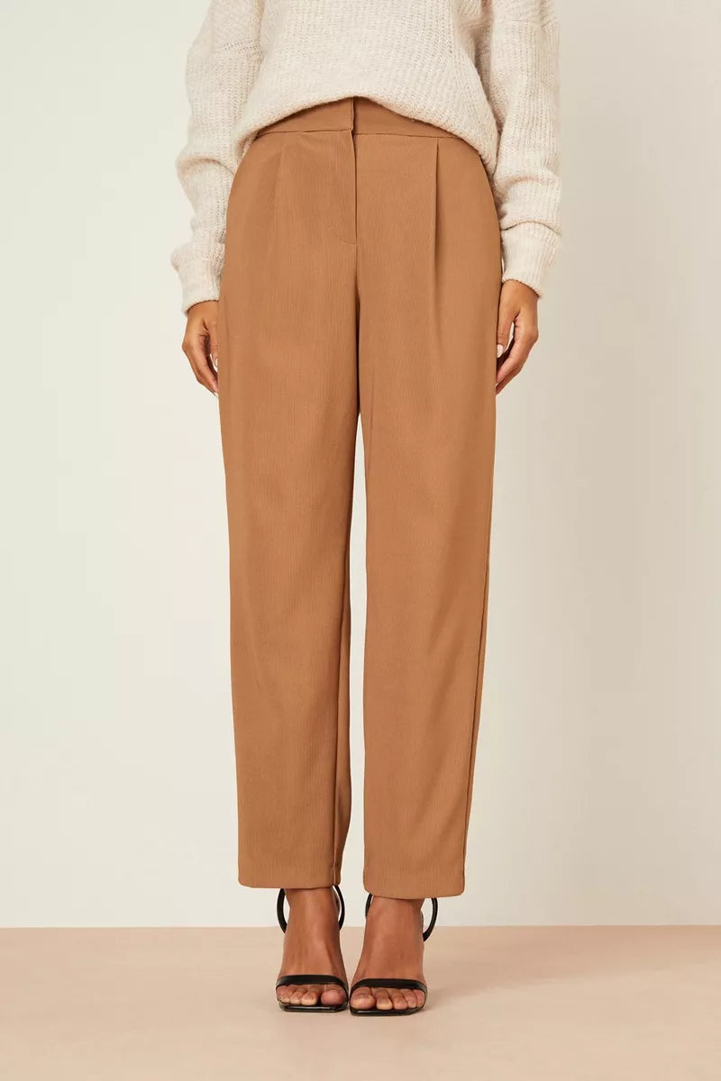 PONTE TAPERED LEG TROUSERS