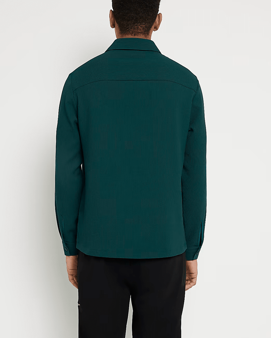 REGULAR FIT PLISSE SHIRT