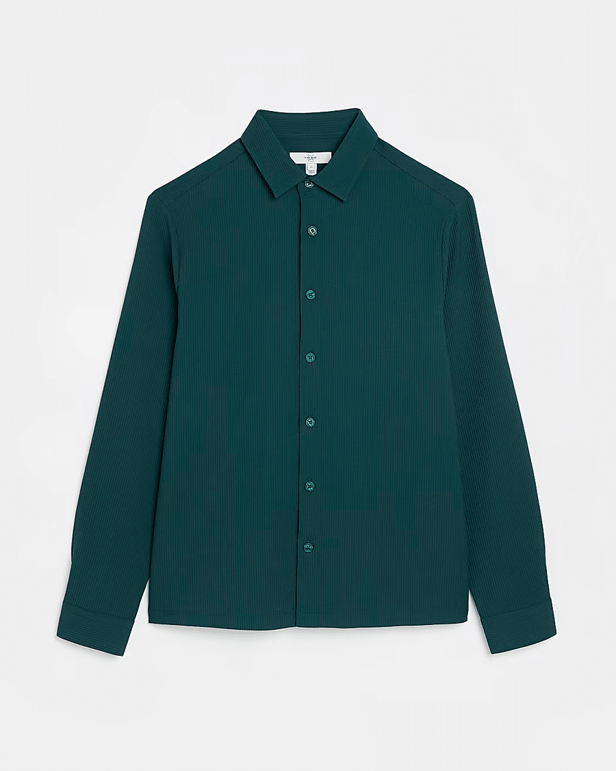 REGULAR FIT PLISSE SHIRT