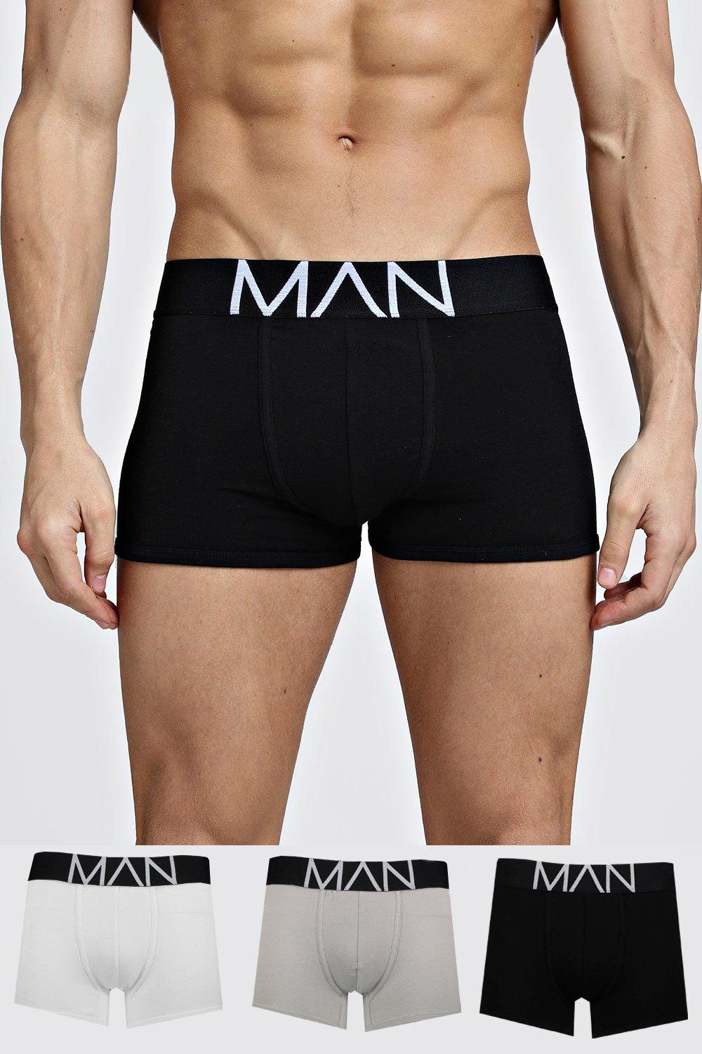 Mixed colour trunks, Men's underwear, 3 pack trunks, Boxer briefs, Boxer shorts, Trunks underwear, Multi-coloured trunks, 3 pack underwear, Men's trunks, Mixed colour boxers,