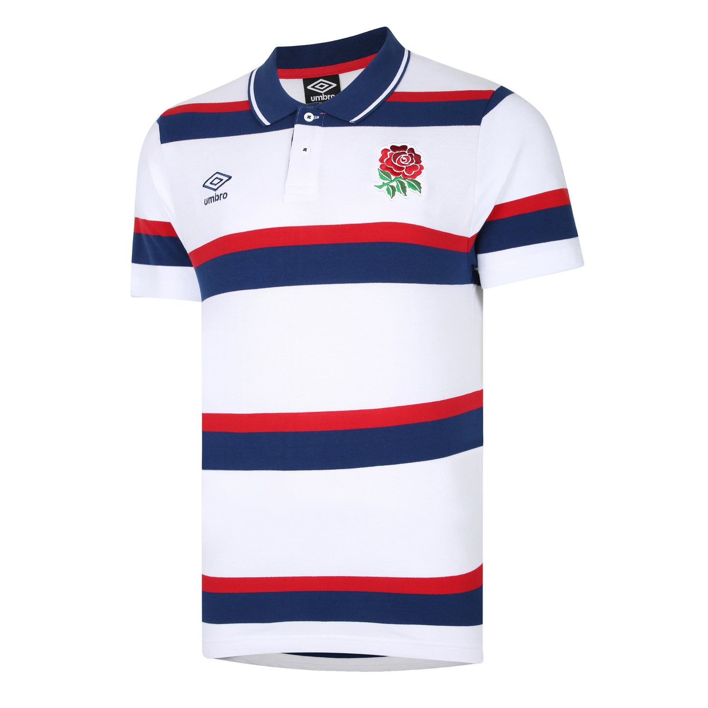 ENGLAND RUGBY CLASSIC STRIPE PIQUE POLO