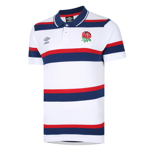 ENGLAND RUGBY CLASSIC STRIPE PIQUE POLO